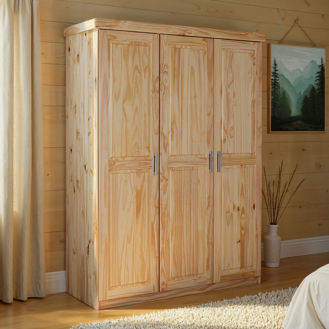 Dulap Pelle, Inter Link, 140x55x190 cm, lemn, natur - imagine 6